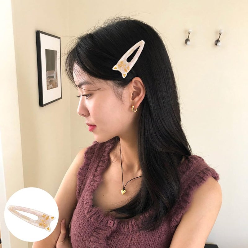 Capiant 4 PACK Cat Hair Clips Cute Cat Barrettes Fashion Alligator Clip Hair Cat Hair Clips for Women - Image 3